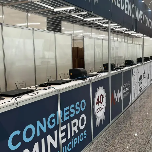Área de credenciamento do Congresso Mineiro de Municípios, 40ª edição